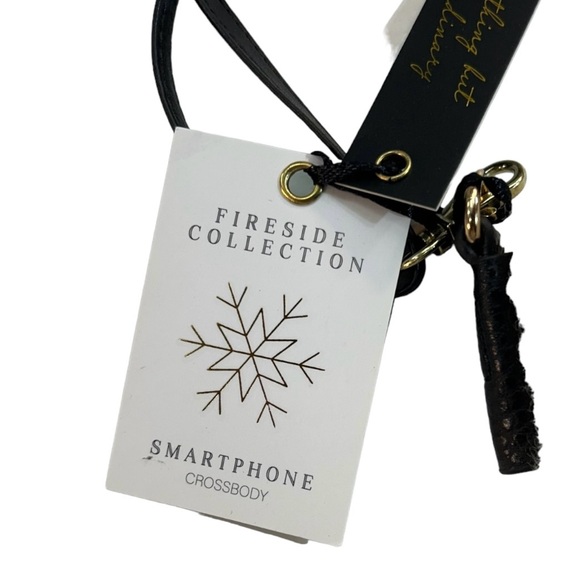 Kedzie Fireside Collection Smartphone Crossbody Purse Bag Pouch Sherpa - Picture 7 of 12